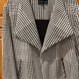 Premise Black & White Houndstooth Blazer